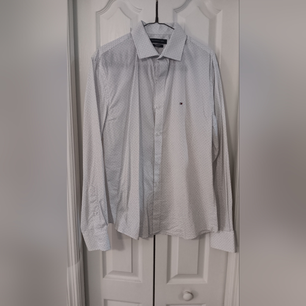 Tommy Hilfiger Light Gray Patterned Shirt